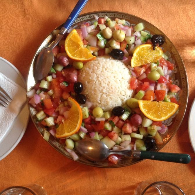 camperreis door Marokko: heerlijke salade